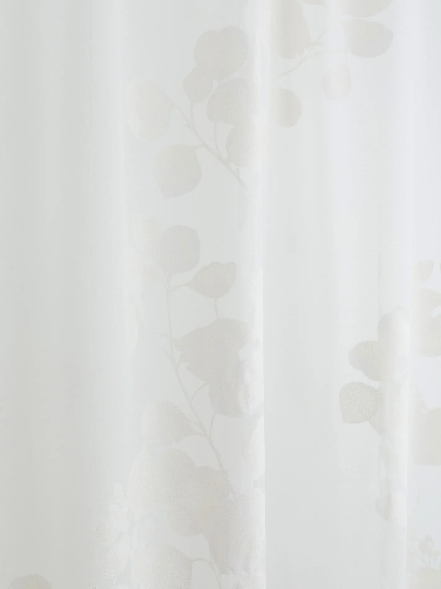 coincasa Tende|Tende Soggiorno|Tenda tessuto ricamo foliage Bianco