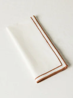 coincasa Biancheria Da Tavola|Tovaglie E Tovaglioli|Tovaglia in cotone con ricamo foglie Bianco