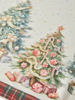 Tovaglie E Tovaglioli|Tovaglie E Runner Natalizi|Tovaglia in drill di puro cotone Gloriosa by Tessitura Randi Bianco