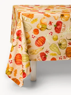 coincasa Biancheria Da Tavola|Tovaglie E Tovaglioli|Tovaglia in panama di puro cotone stampa zucche Beige