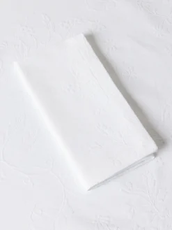 coincasa Biancheria Da Tavola|Tovaglie E Tovaglioli|Tovaglia in puro cotone jacquard motivo floreale Bianco