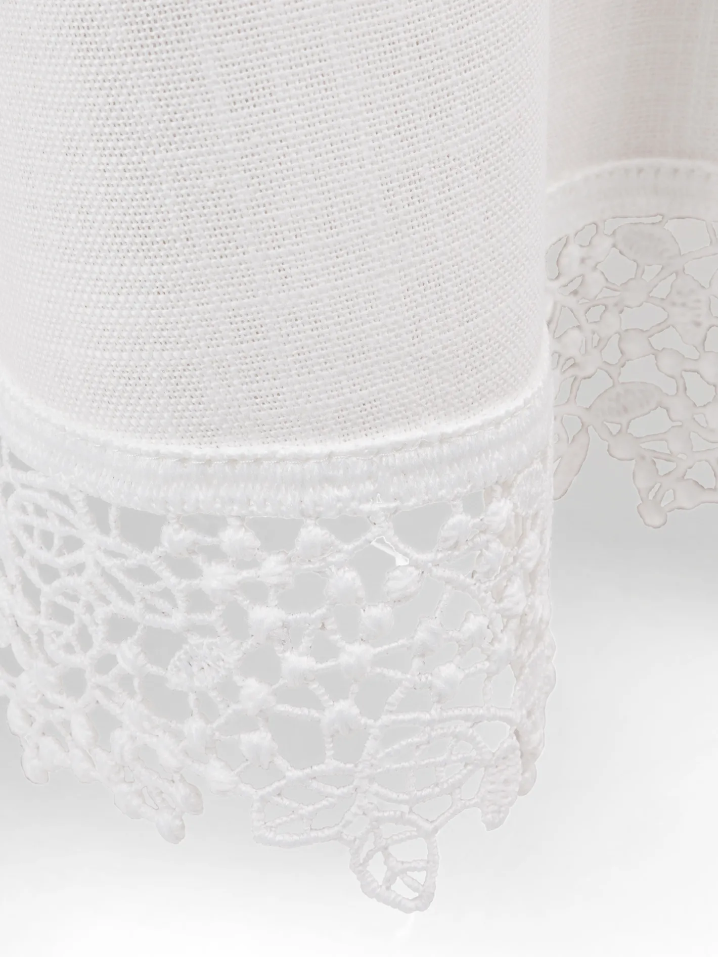 coincasa Biancheria Da Tavola|Tovaglie E Tovaglioli|Tovaglia puro cotone bordo in pizzo Bianco