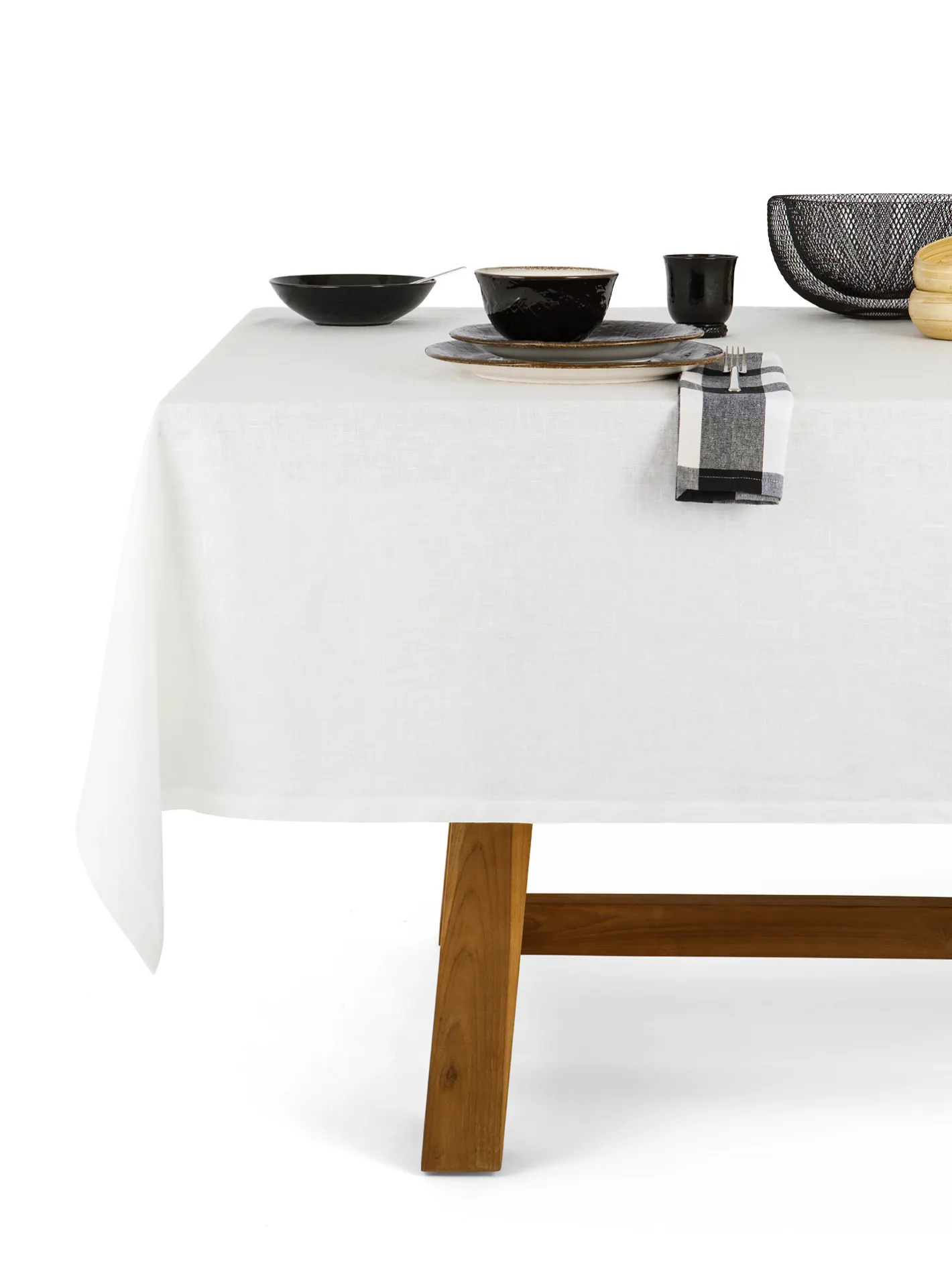 coincasa Biancheria Da Tavola|Tovaglie E Tovaglioli|Tovaglia puro lino lavato tinta unita Bianco