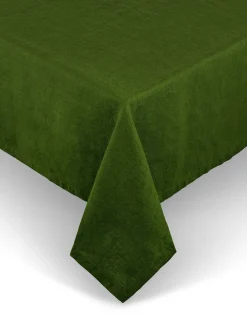 coincasa Biancheria Da Tavola|Tovaglie E Tovaglioli|Tovaglia puro lino lavato tinta unita Verde scuro