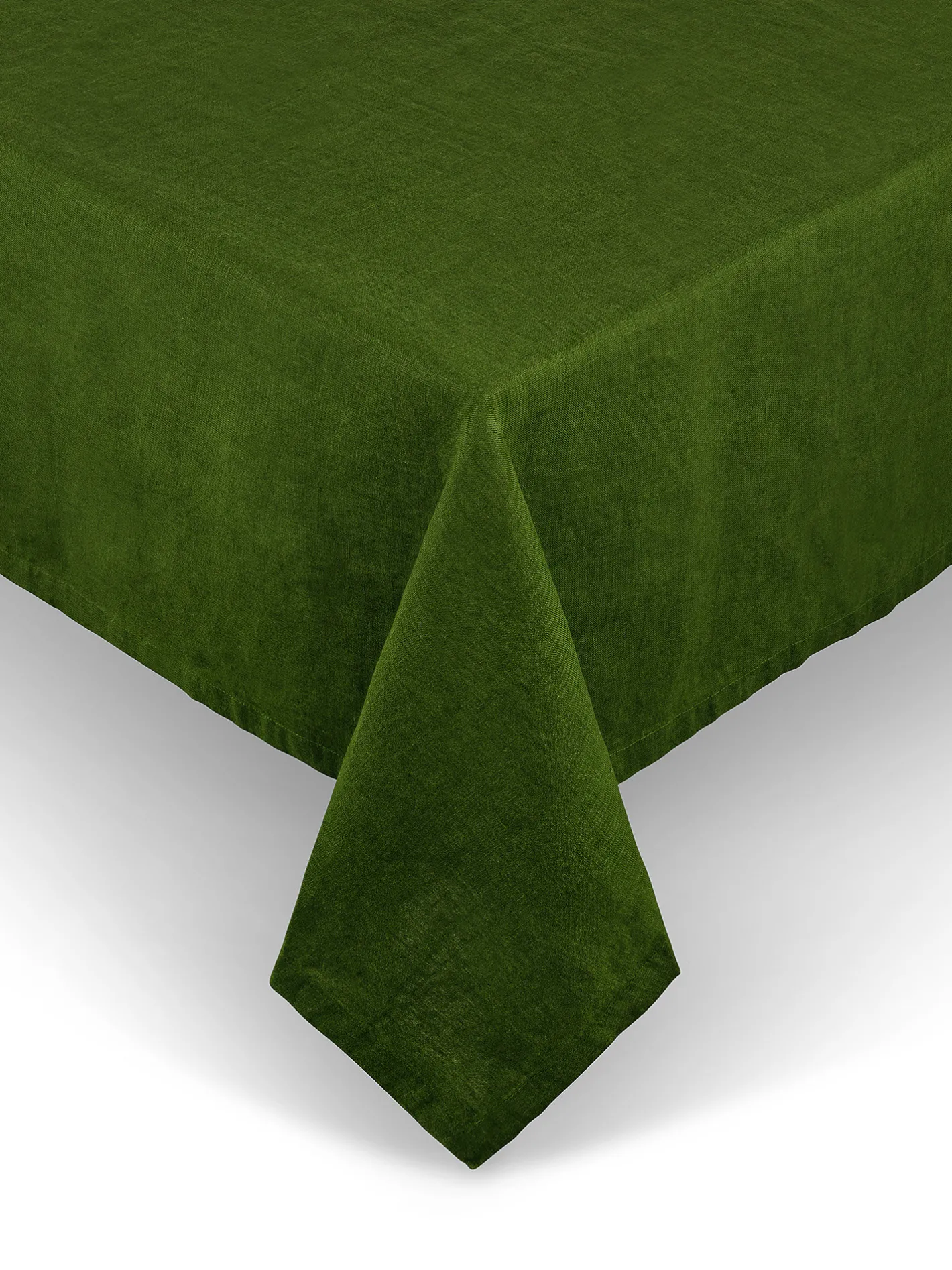 coincasa Biancheria Da Tavola|Tovaglie E Tovaglioli|Tovaglia puro lino lavato tinta unita Verde scuro