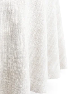 coincasa Biancheria Da Tavola|Tovaglie E Tovaglioli|Tovaglia rotonda puro cotone fiammato tinta unita Beige chiaro