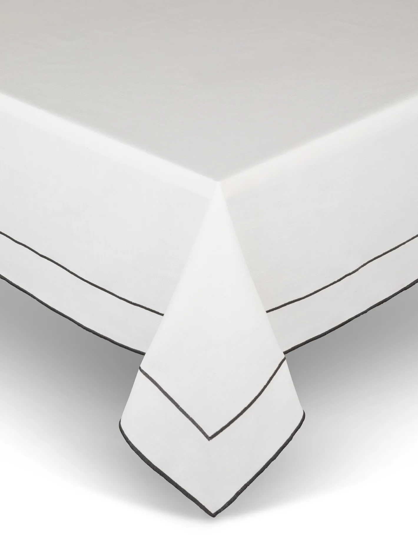 coincasa Biancheria Da Tavola|Tovaglie E Tovaglioli|Tovaglia slub di cotone con overlock Bianco