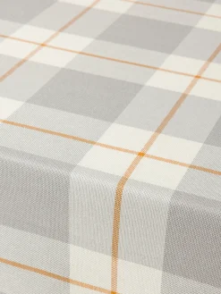 coincasa Biancheria Da Tavola|Tovaglie E Tovaglioli|Tovaglia teflonata in puro cotone tinto filo motivo check Grigio