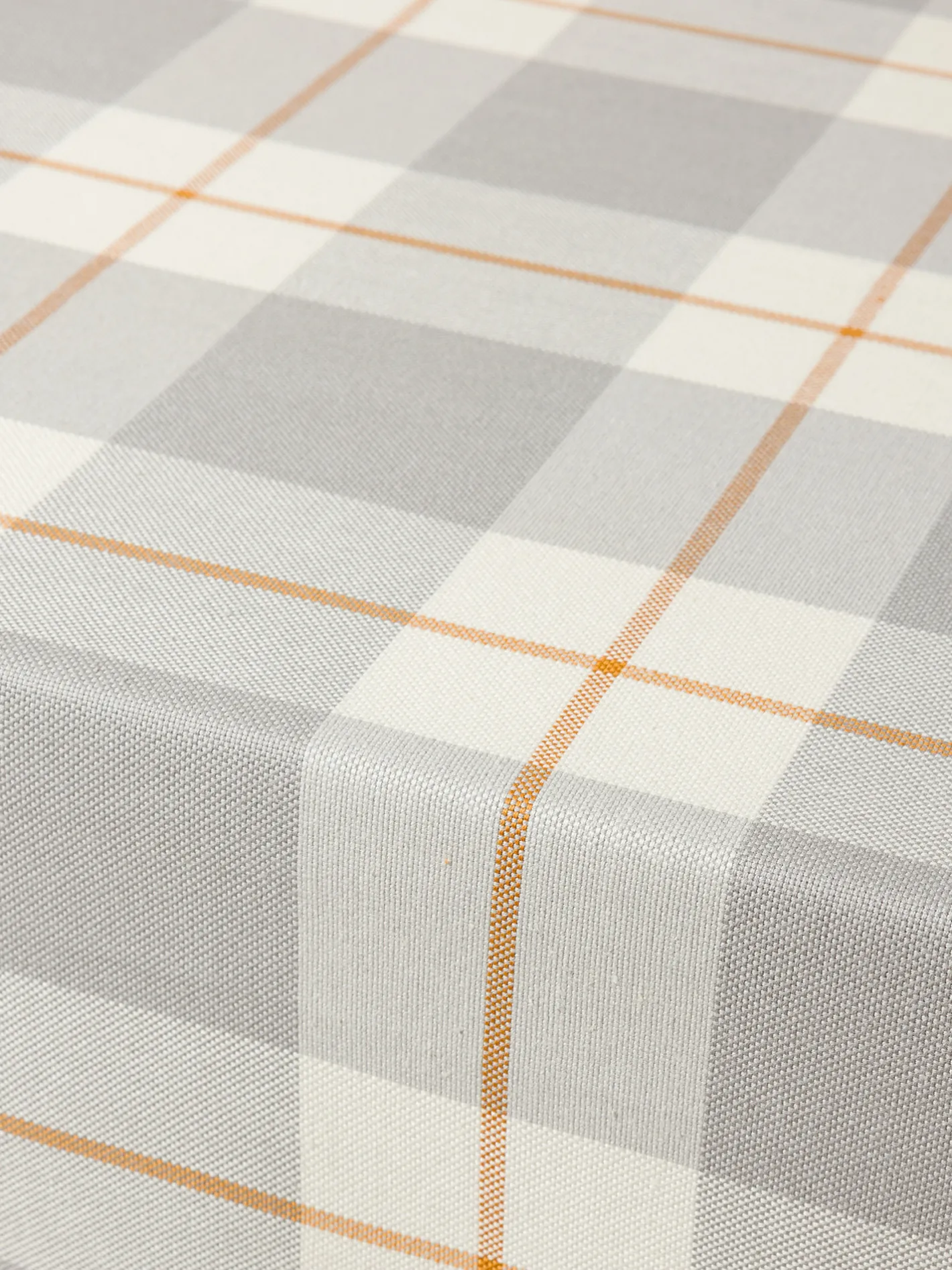 coincasa Biancheria Da Tavola|Tovaglie E Tovaglioli|Tovaglia teflonata in puro cotone tinto filo motivo check Grigio