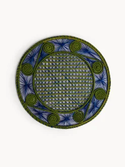 coincasa Biancheria Da Tavola|Tovagliette|Tovaglietta in fibra di palma di iraca intrecciata a mano Verde scuro