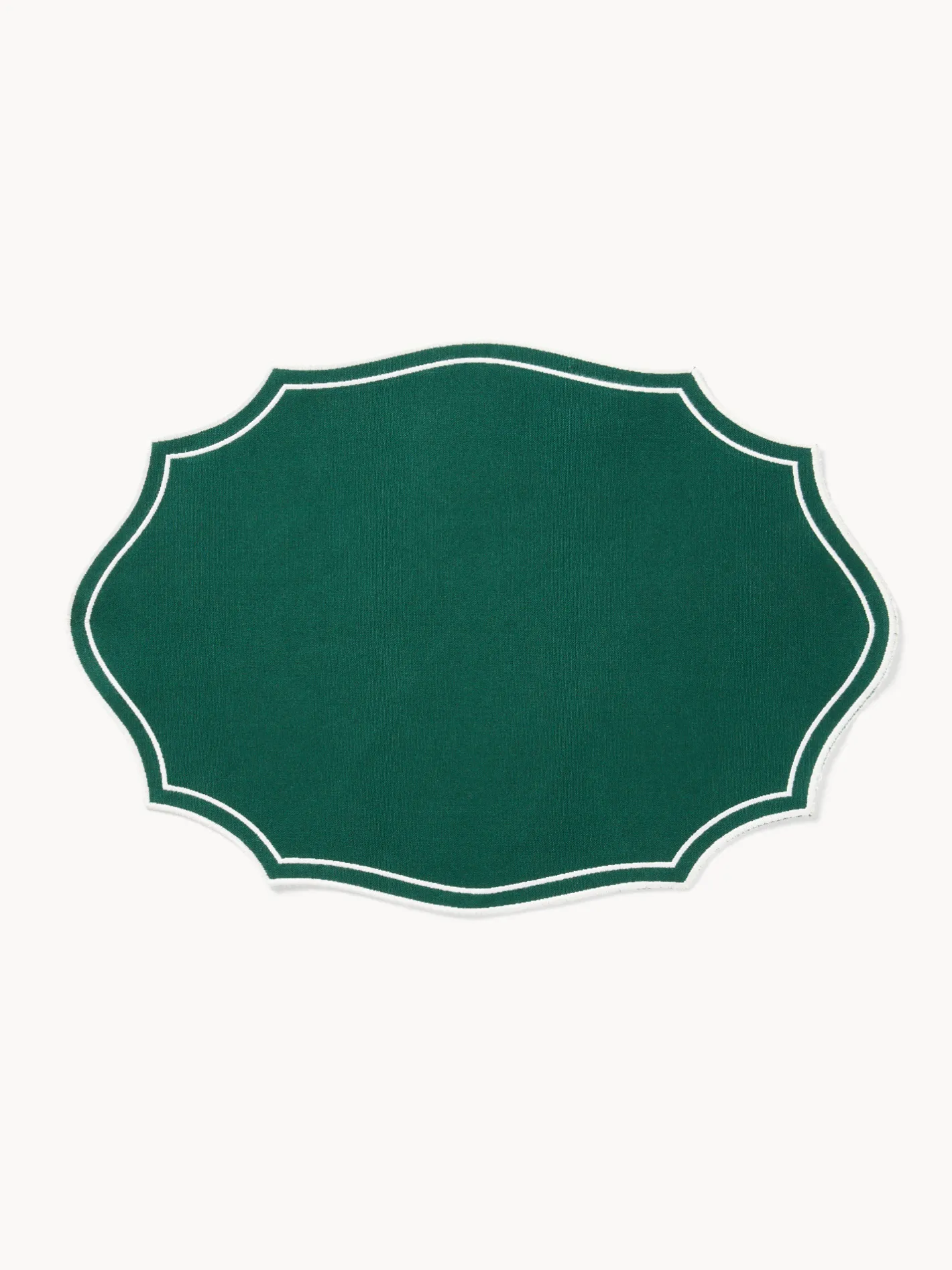 coincasa Tovagliette|Tovagliette Natalizie|Tovaglietta sagomata in puro cotone Verde