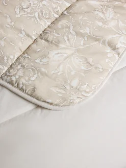 coincasa Biancheria Da Letto|Trapunte E Copriletti|Trapunta per letto matrimoniale in raso di cotone Portofino Beige