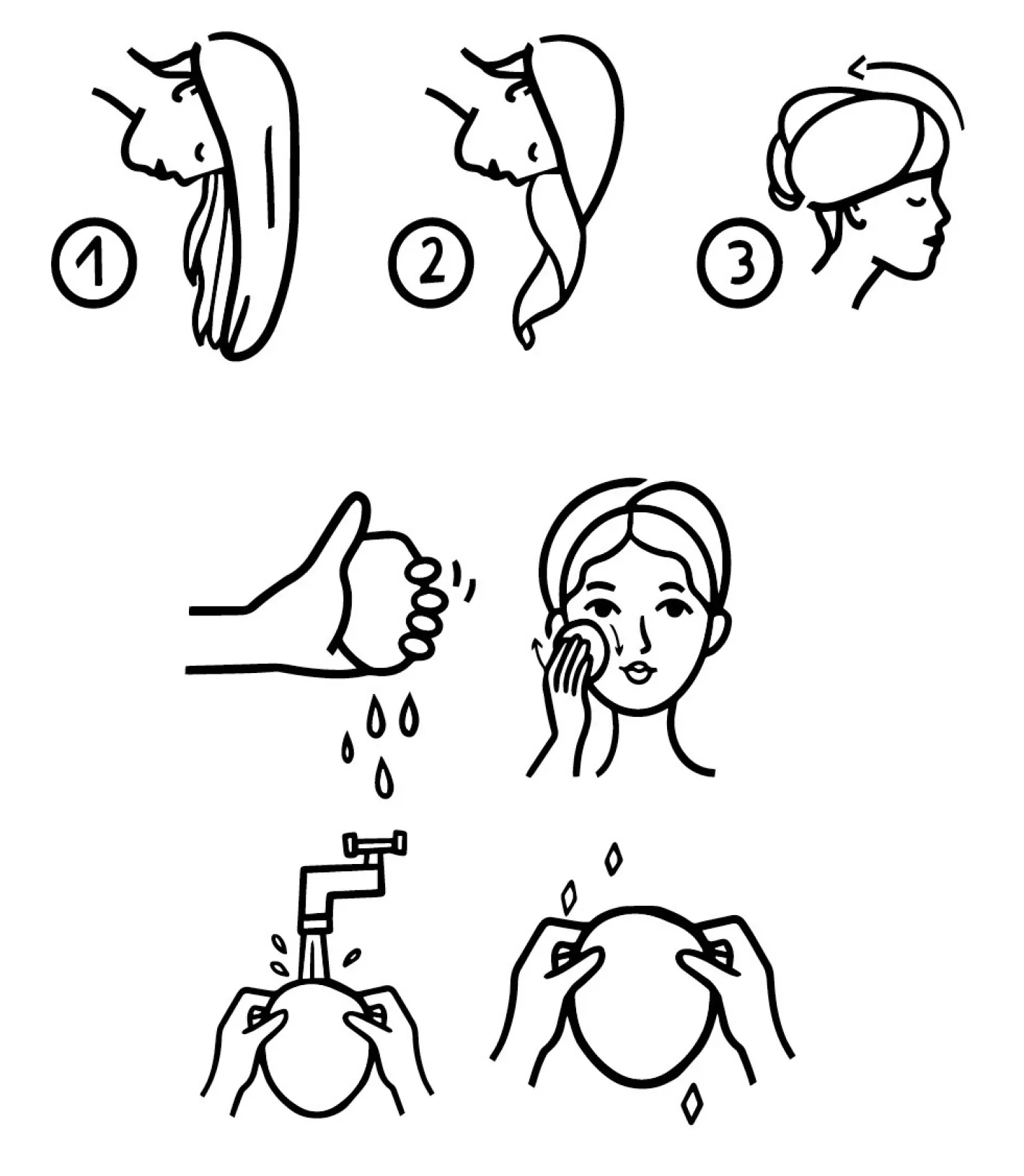 coincasa Biancheria Bagno|Accessori Bagno|Turbante per capelli in mircrofibra Bianco