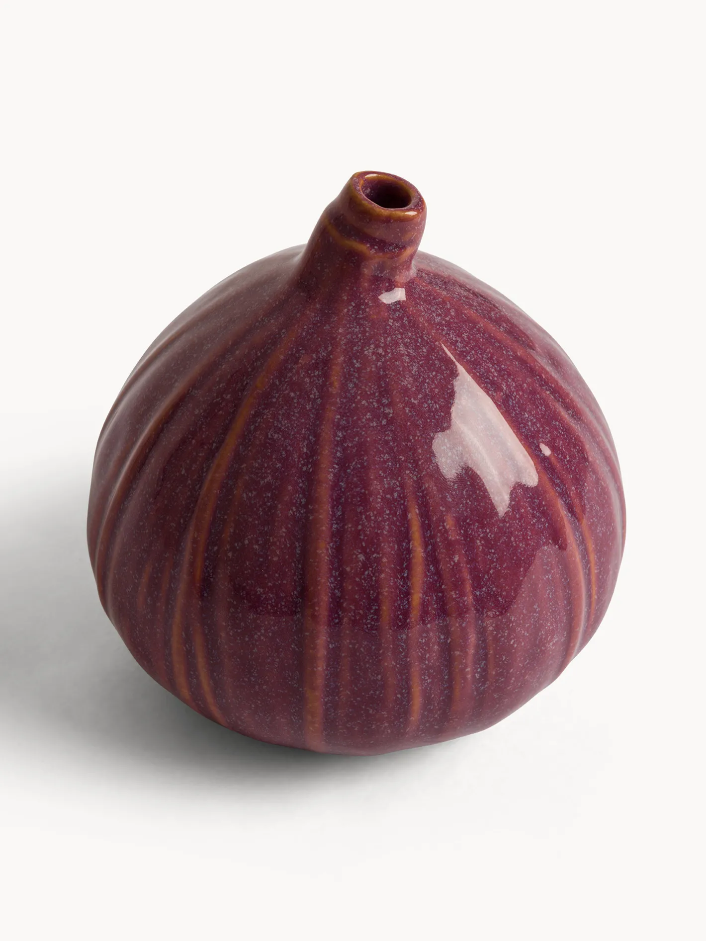 coincasa Soprammobili E Orologi|Vaso a forma di fico Viola