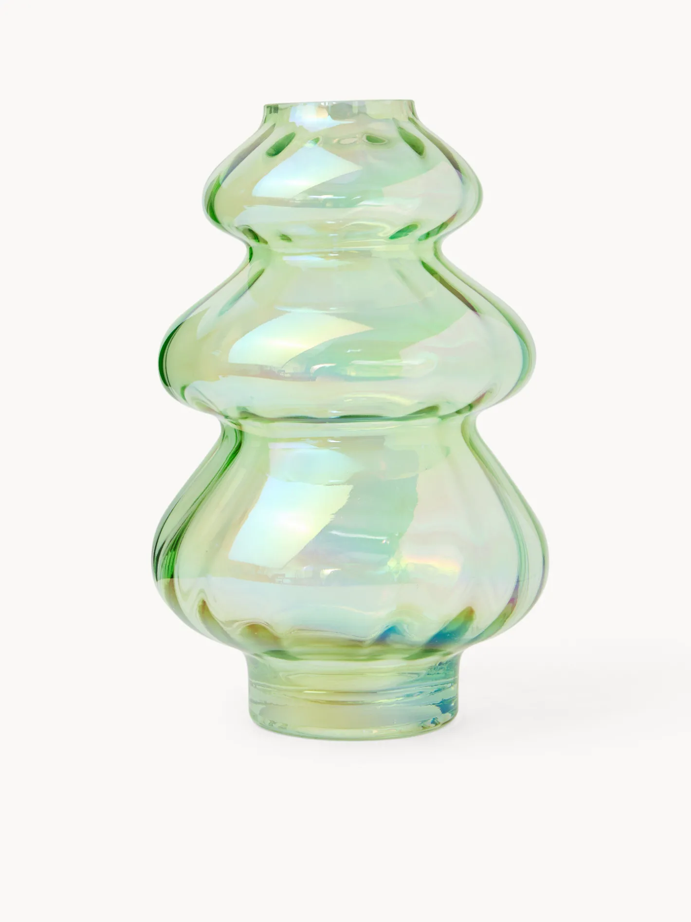 coincasa Vasi Da Interno|Vaso a forma di pino effetto madreperla Verde