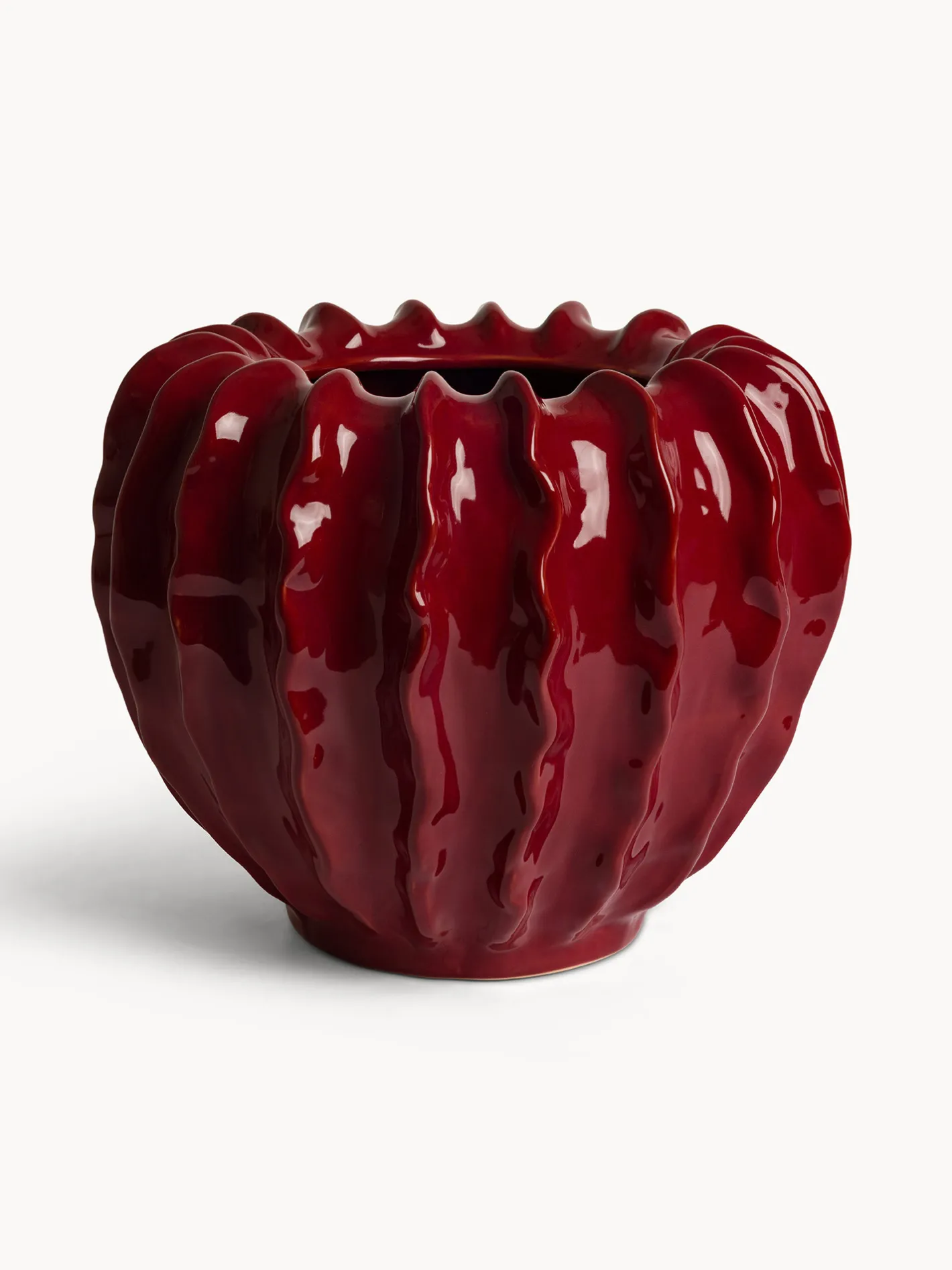 coincasa Vasi Da Interno|Vaso in ceramica smaltato Verde