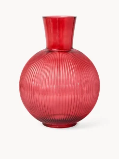 coincasa Vasi Da Interno|Vaso in vetro Rosso