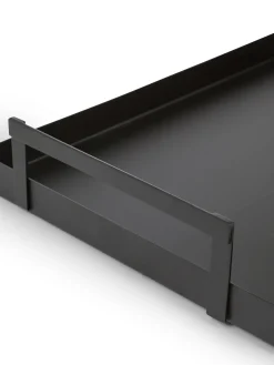 coincasa Soprammobili E Orologi|Vassoio decorativo in metallo verniciato Nero