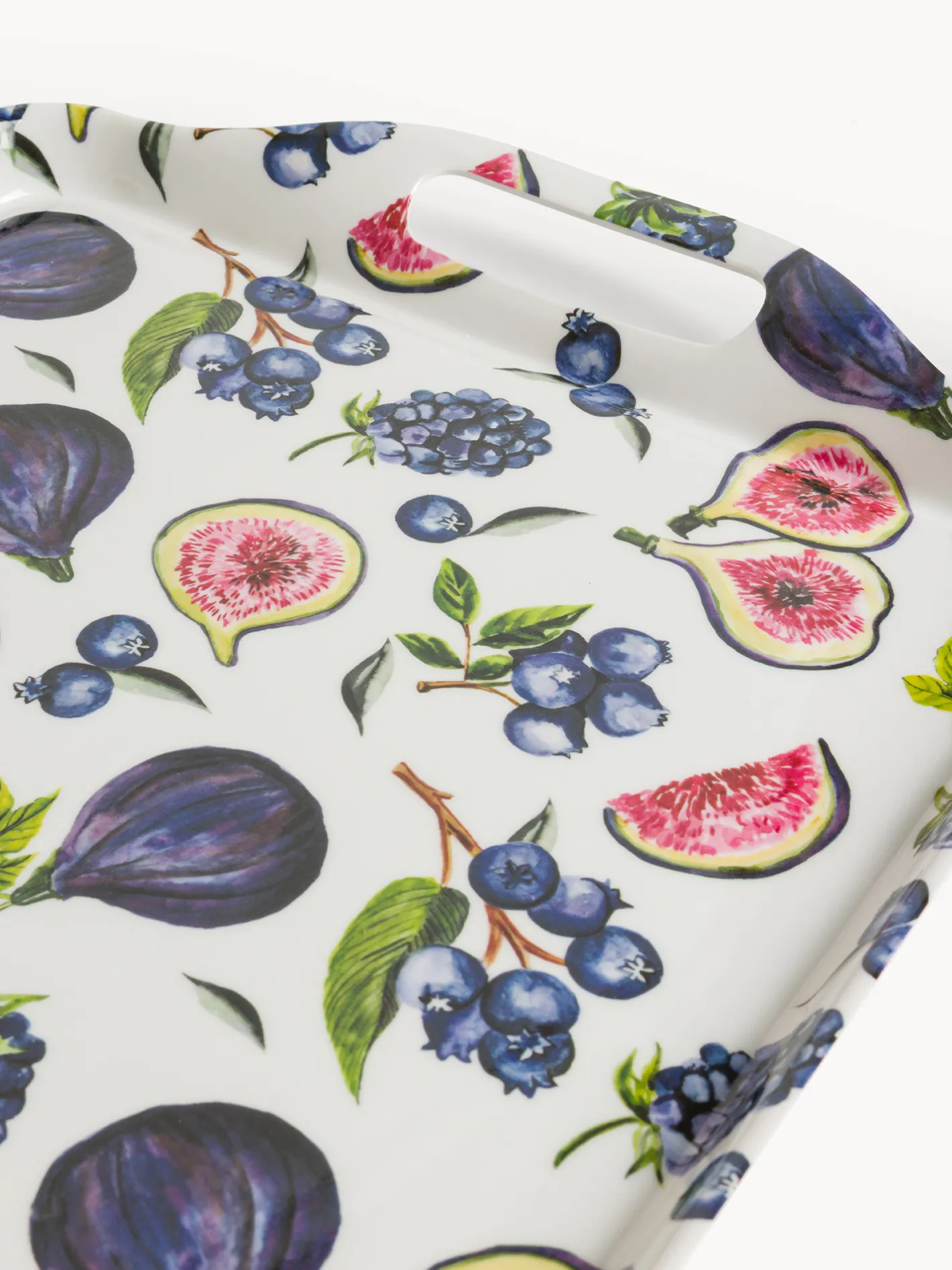 coincasa Vassoi E Alzate|Vassoio in melamina motivo fichi Multicolor