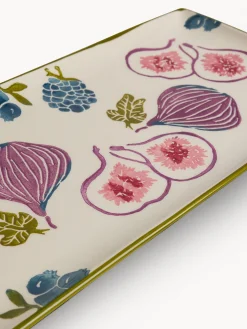 coincasa Vassoi E Alzate|Vassoio in melamina motivo fichi Multicolor