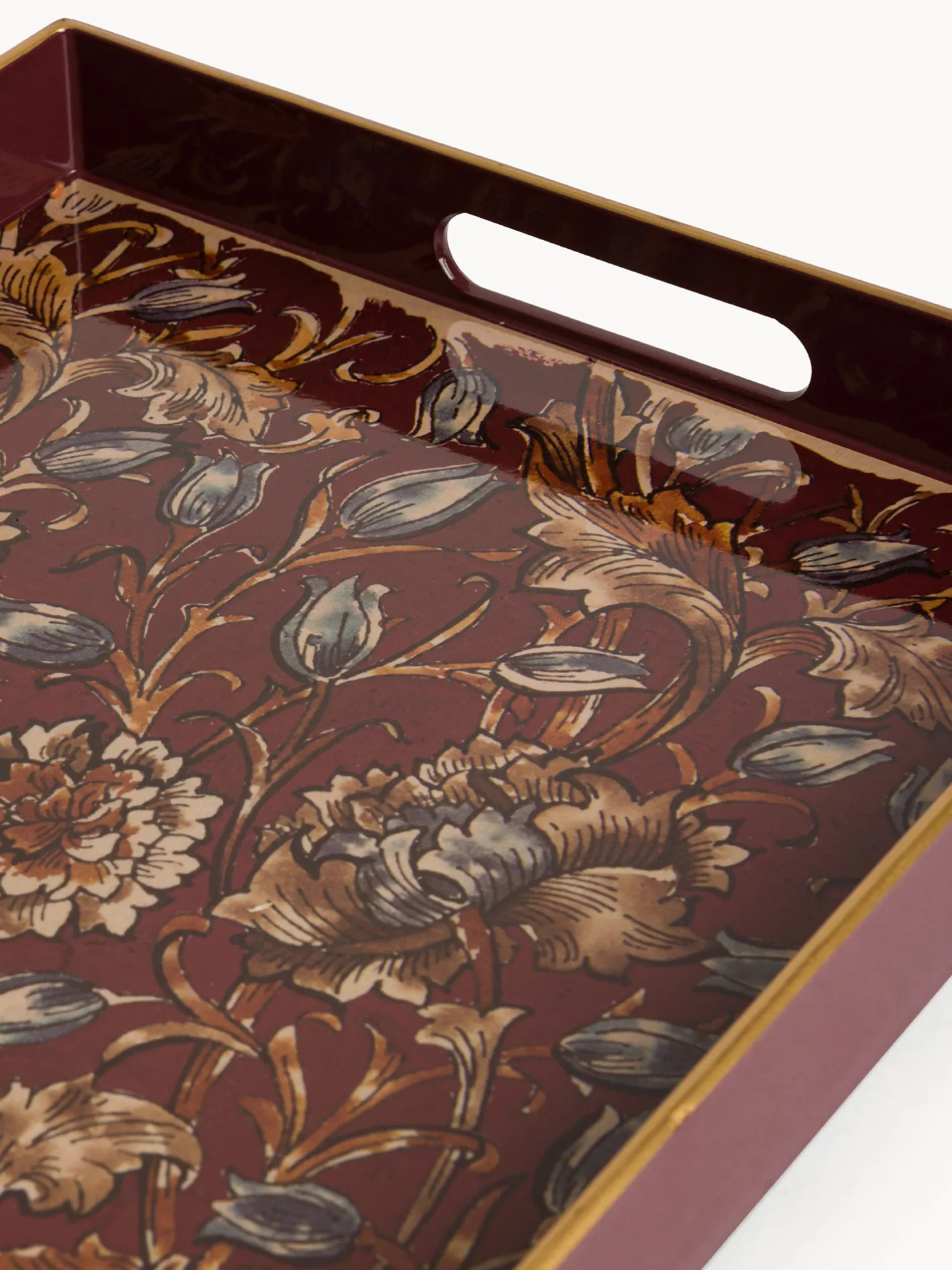 coincasa Vassoi E Alzate|Vassoio in plastica motivo floreale Multicolor