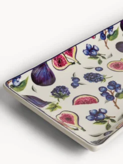 coincasa Vassoi E Alzate|Vassoio new bone china motivo fichi Multicolor
