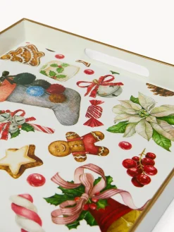 coincasa Vassoi E Alzate|Vassoio quadrato motivo gingerbread Multicolor