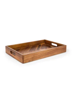 coincasa Vassoi E Alzate|Vassoio rettangolare in legno di acacia Marrone