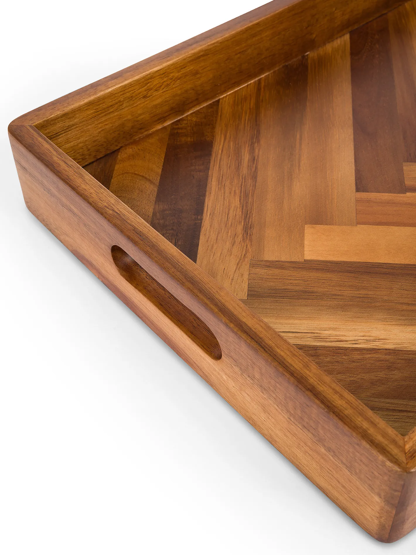 coincasa Vassoi E Alzate|Vassoio rettangolare in legno di acacia Marrone