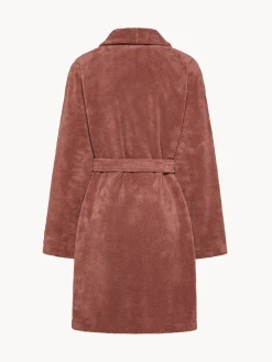 coincasa Homewear|Vestaglia pile con scollo kimono Rosa antico