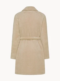 coincasa Homewear|Vestaglia pile con scollo kimono Beige