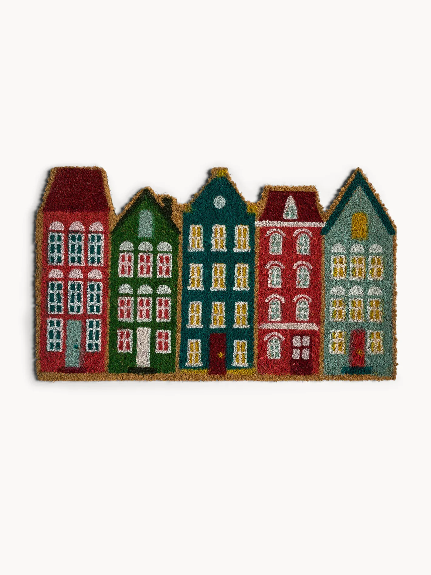 coincasa Zerbini|Zerbino cocco a forma di casette Multicolor