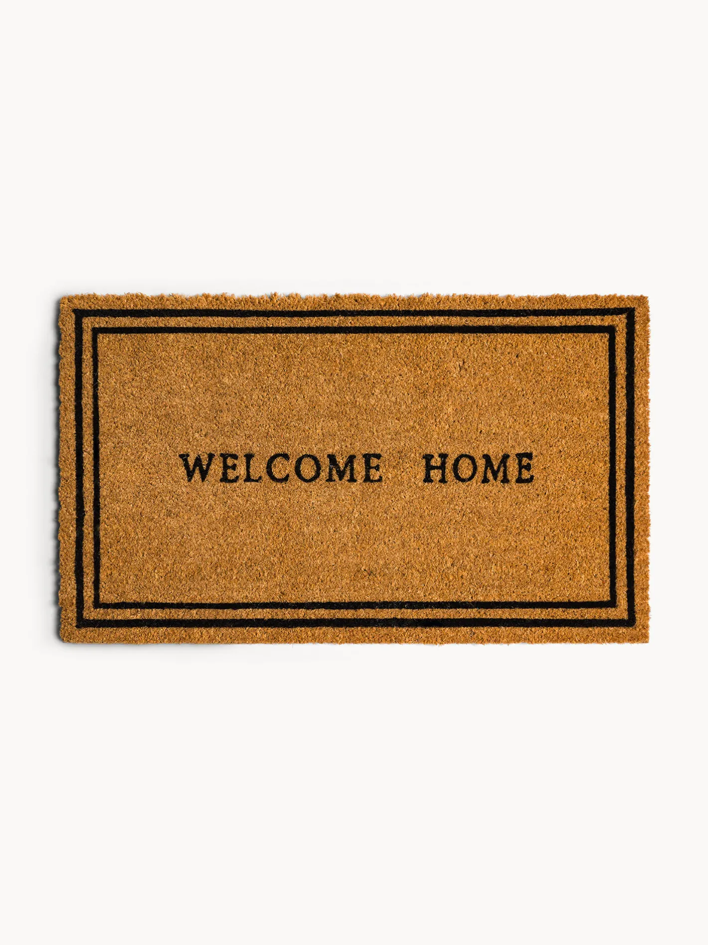 coincasa Zerbini|Zerbino in cocco naturale con scritta Marrone chiaro