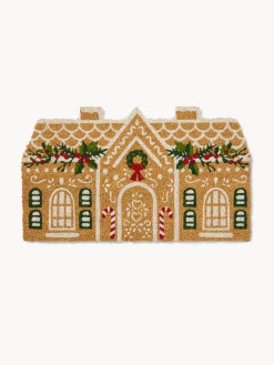 coincasa Zerbini|Zerbino in cocco sagomato con stampa casa natalizia Multicolor